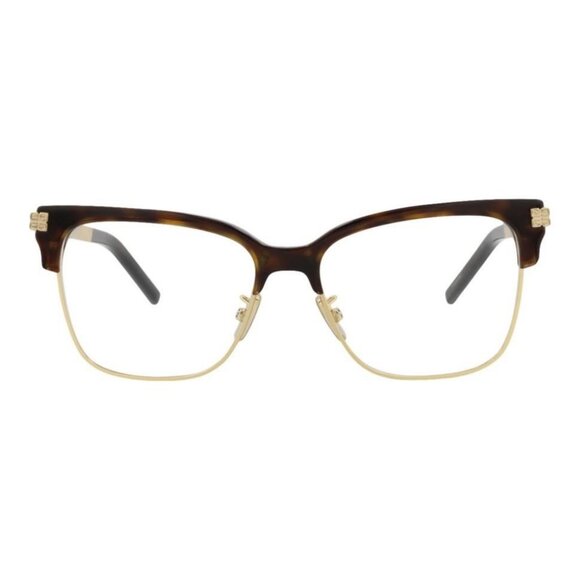 Givenchy Womens Cat Eye Havana Gold Transparent Fashion Designer Eyewear - Picture 1 of 4